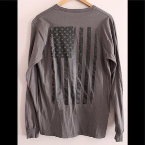 American Flag long sleeve T-shirt